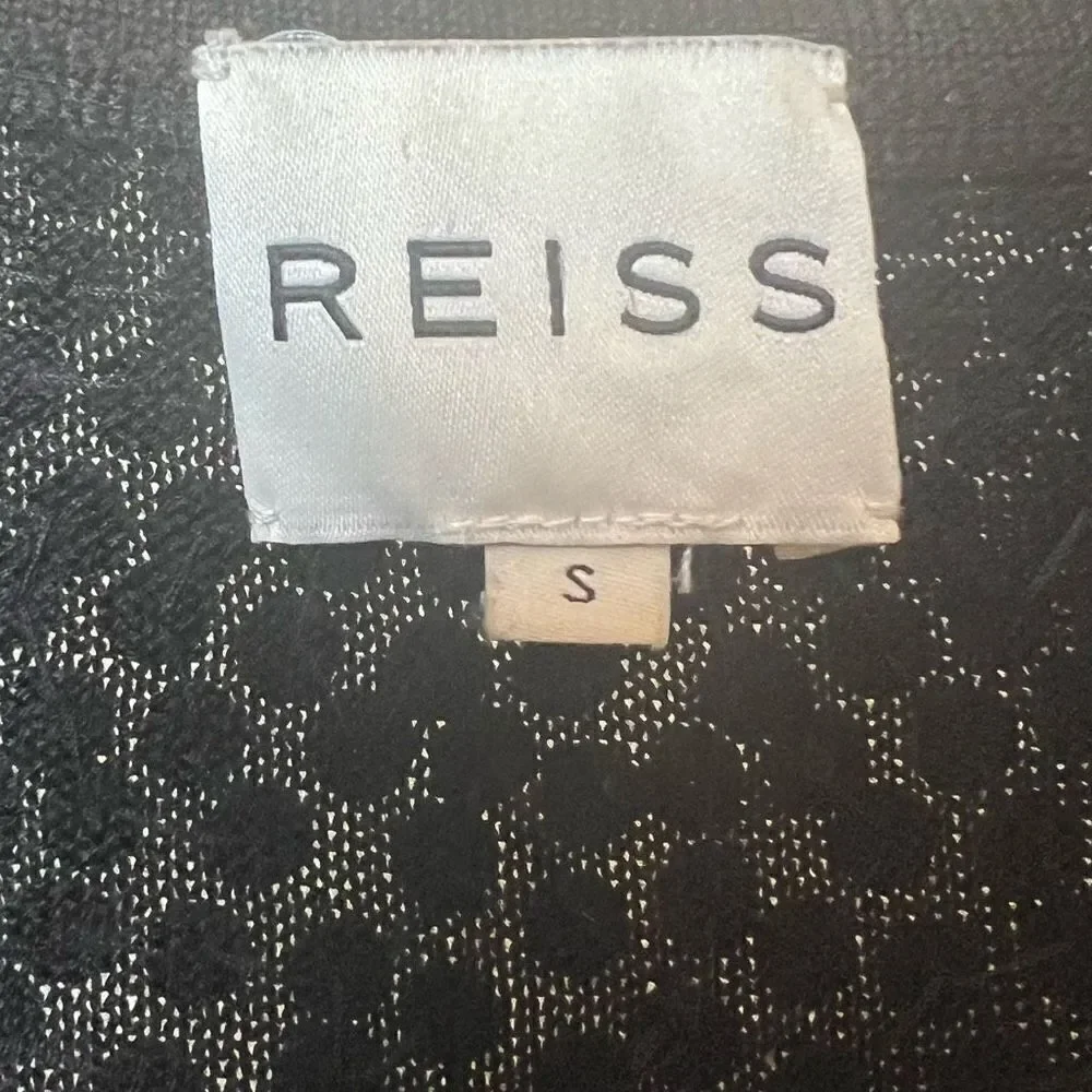 Reiss Sequin Wool Blend Mini Sweater Dress, Black Size Small